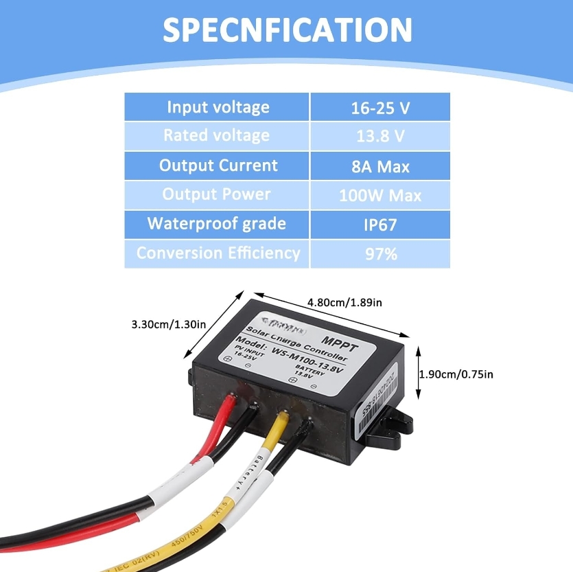 100W For MPPT 1* Solar Charge  - Drone Solar Charger recension och pris