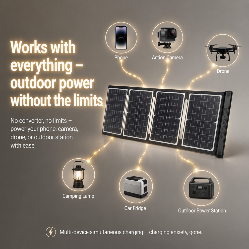 40W 18V Foldable Solar Panel w - Drone Solar Charger recension och pris