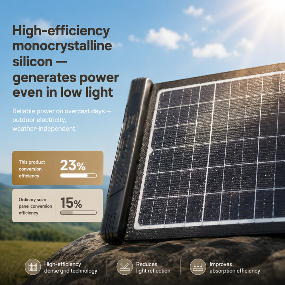 40W 18V Foldable Solar Panel w - Drone Solar Charger recension och pris