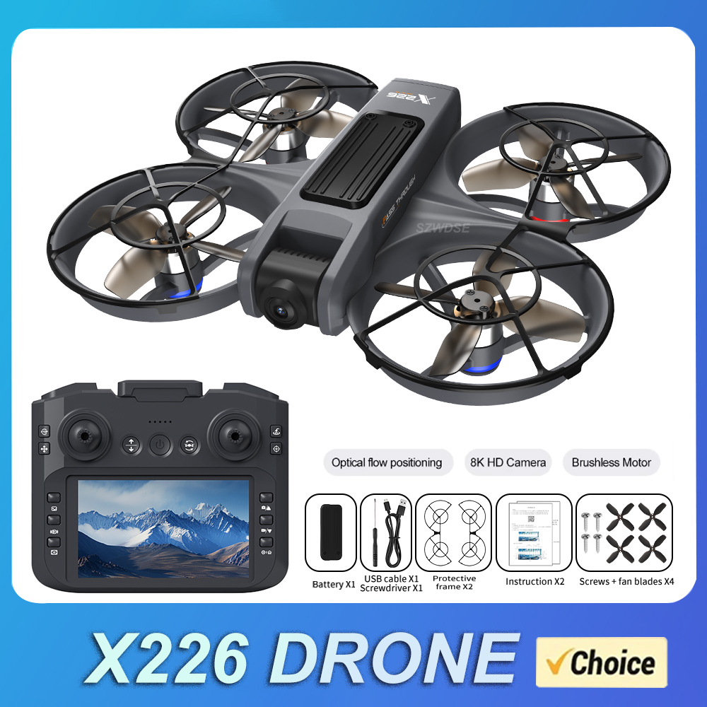 NEW X226 RC Drone 2.4G 5G WIFI - Drone Controller Screen recension och pris